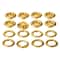12 Packs: 8 ct. (96 total) 7/16" Gold Eyelets by Loops & Threads™